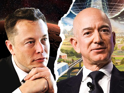 Elon Musk vs Jeff Bezos: Đại chiến vệ tinh vũ trụ giữa 2 người giàu nhất thế giới