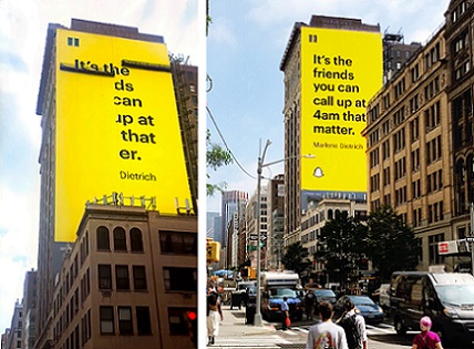 Snapchat triển khai campaign quảng cáo OOH giúp con người đến gần nhau hơn