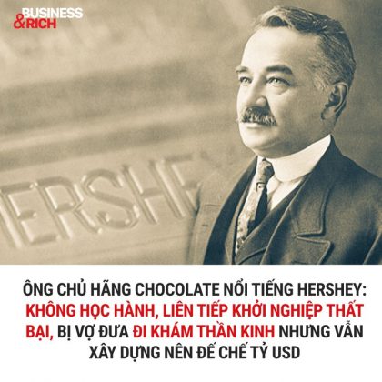 Chuyện đời ông chủ hãng chocolate nổi tiếng Hershey